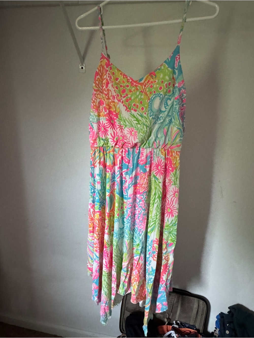 Lilly Pulitzer Multicolor Floral Spaghetti-Strap Mini Dress